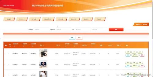 基于J2EE的SSM框架电子商务库存管理系统设计与实现